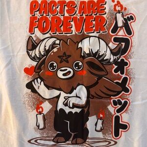 Kawaii Baphomet Ringer Tee